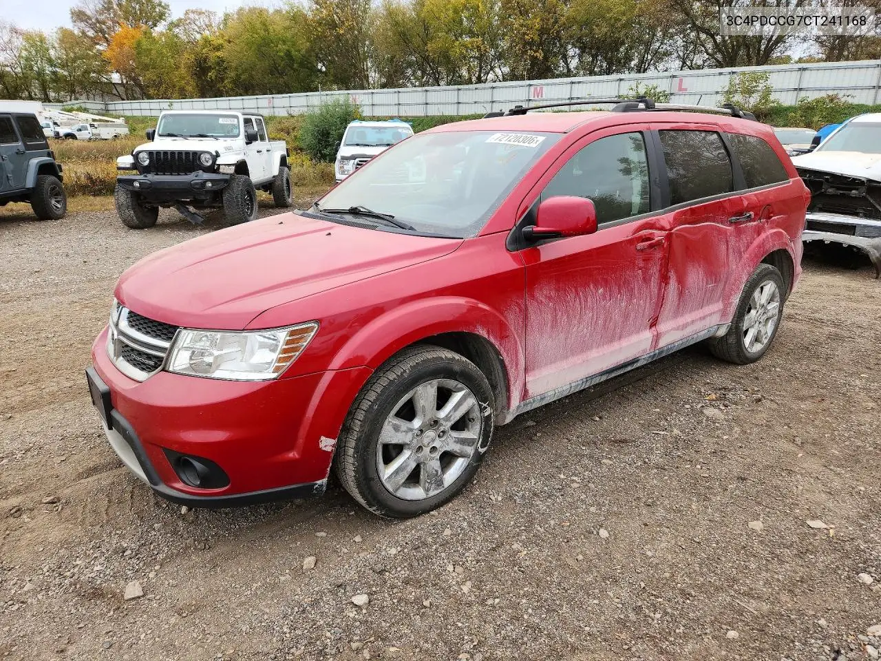 DODGE JOURNEY 2012, VIN 3C4PDCCG7CT241168