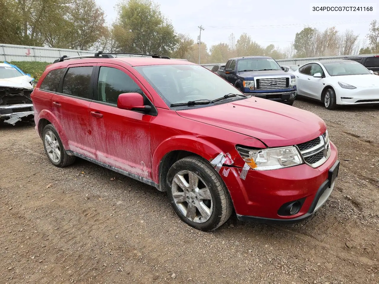 2012 DODGE JOURNEY VIN 3C4PDCCG7CT241168 — фото 4
