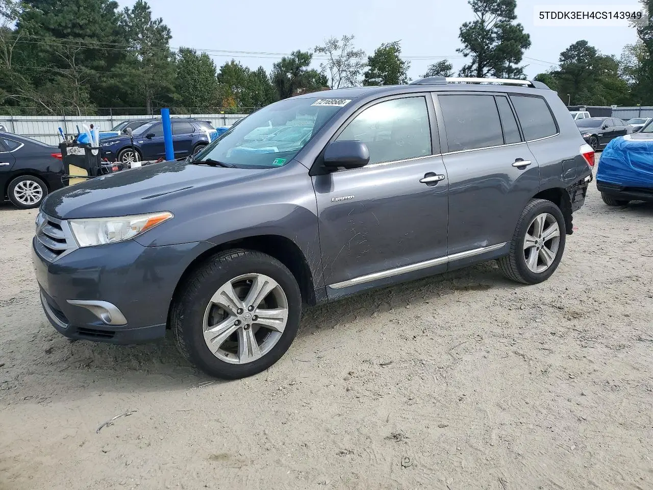 TOYOTA HIGHLANDER 2012, VIN 5TDDK3EH4CS143949