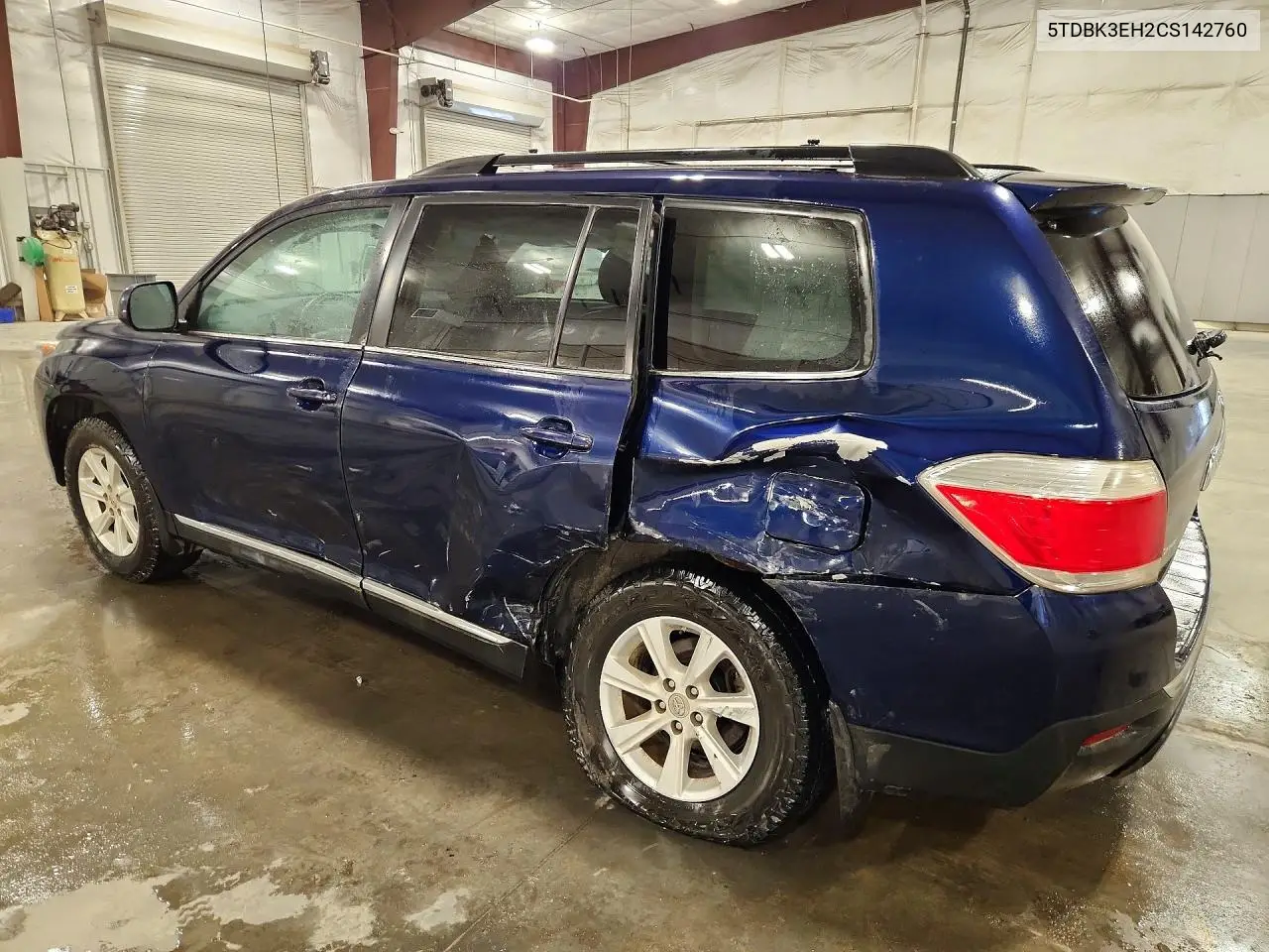 2012 TOYOTA HIGHLANDER VIN 5TDBK3EH2CS142760 — фото 2