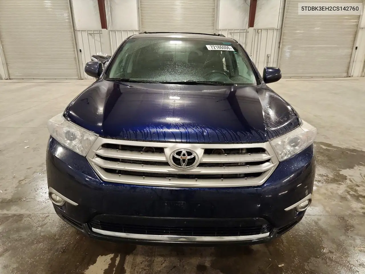 2012 TOYOTA HIGHLANDER VIN 5TDBK3EH2CS142760 — фото 5