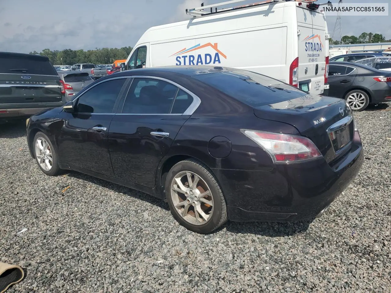 2012 NISSAN MAXIMA VIN 1N4AA5AP1CC851565 — фото 2