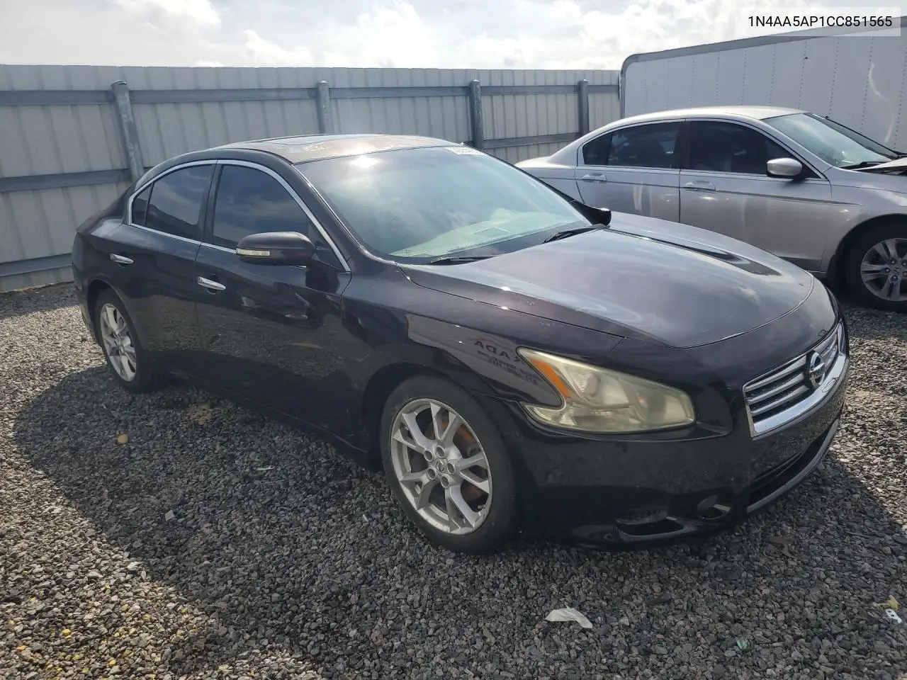 2012 NISSAN MAXIMA VIN 1N4AA5AP1CC851565 — фото 4