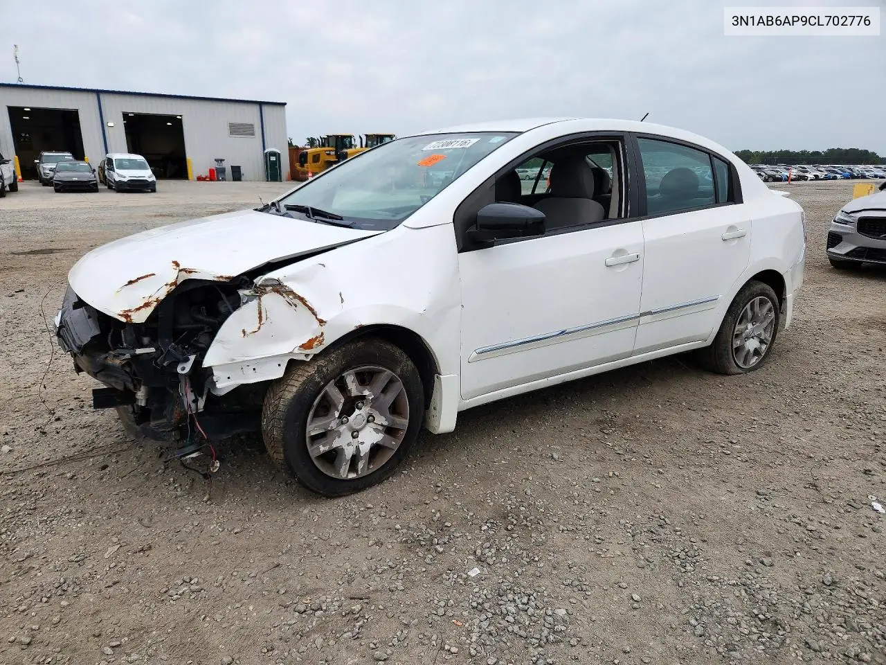 NISSAN SENTRA 2012, VIN 3N1AB6AP9CL702776