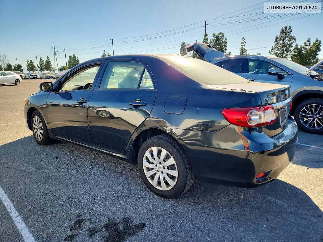 2012 TOYOTA COROLLA VIN JTDBU4EE7C9170624 — фото 2