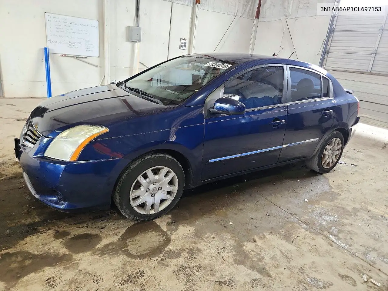 NISSAN SENTRA 2012, VIN 3N1AB6AP1CL697153