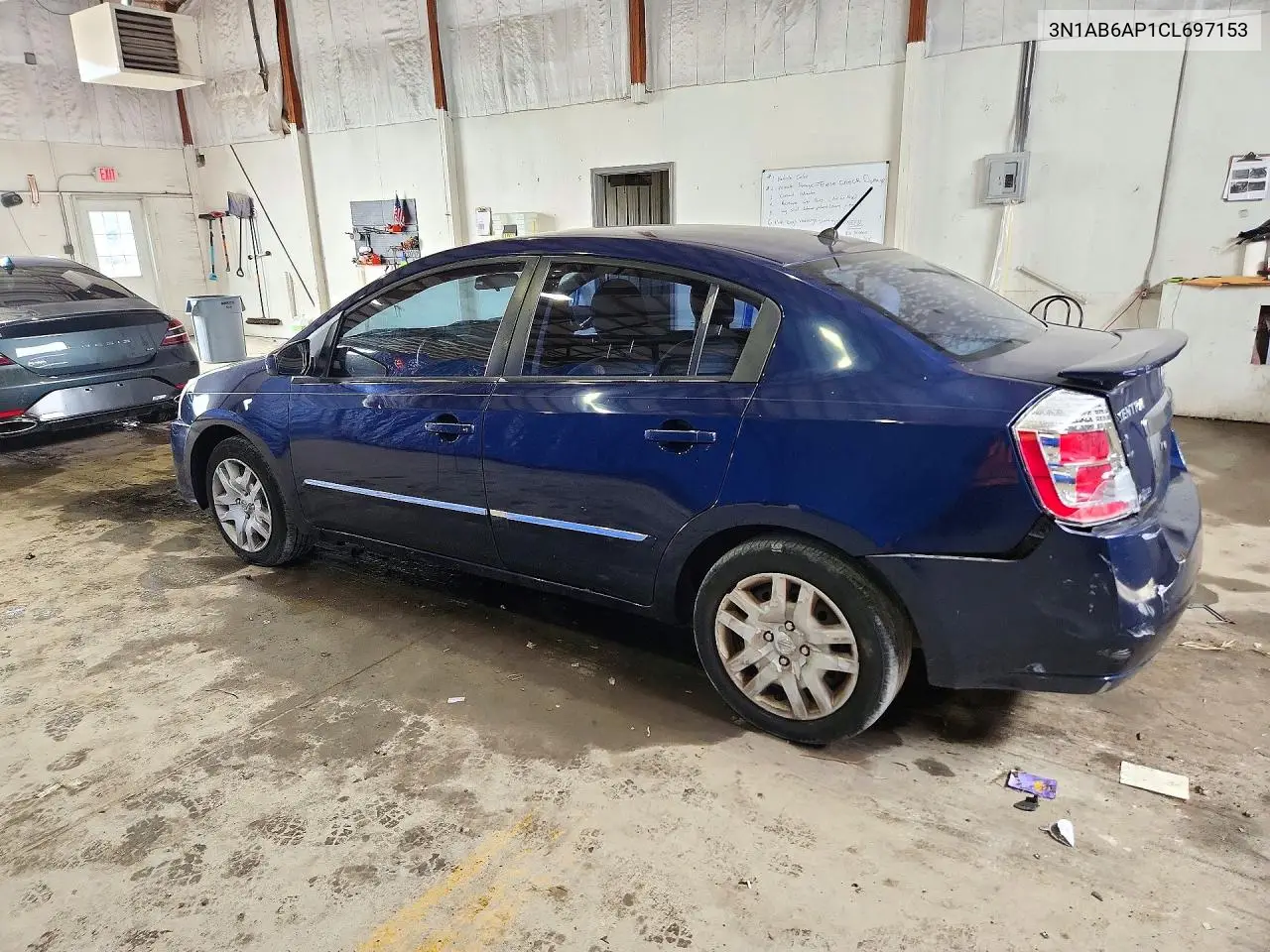 2012 NISSAN SENTRA VIN 3N1AB6AP1CL697153 — фото 2