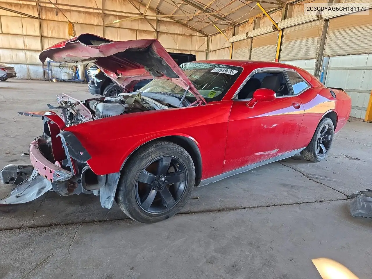 DODGE CHALLENGER 2012, VIN 2C3CDYAG6CH181170