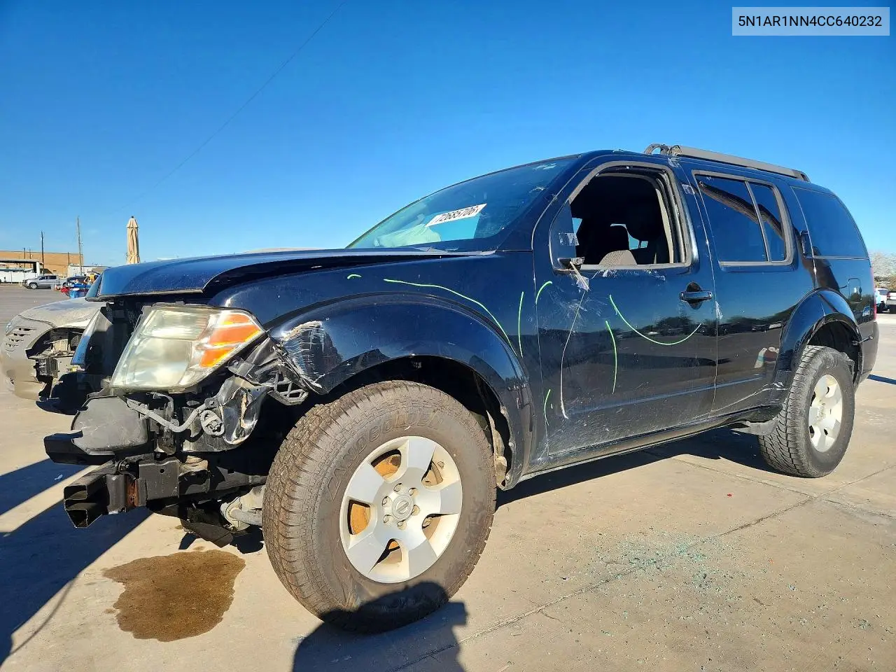 NISSAN PATHFINDER 2012, VIN 5N1AR1NN4CC640232