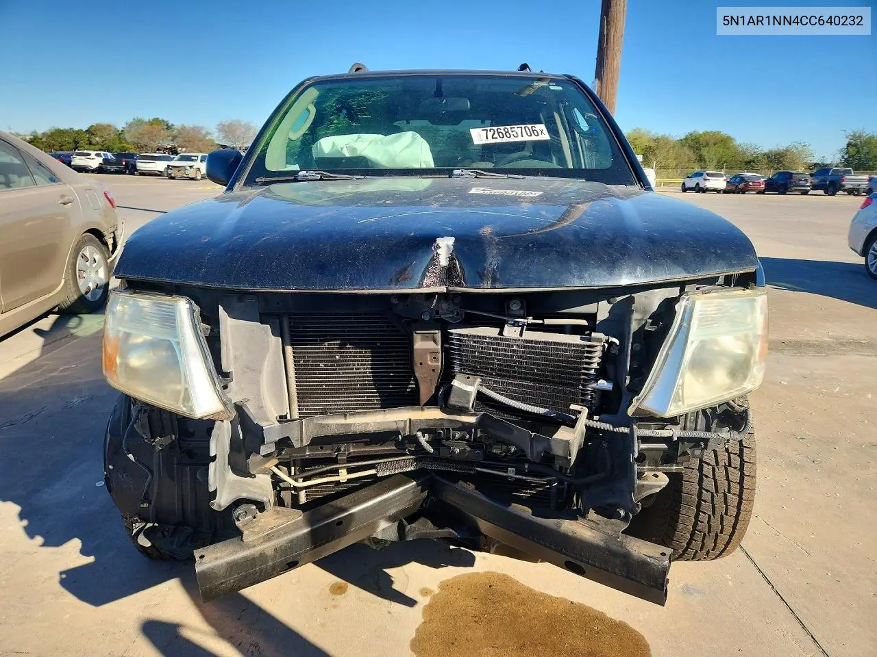 2012 NISSAN PATHFINDER VIN 5N1AR1NN4CC640232 — фото 5