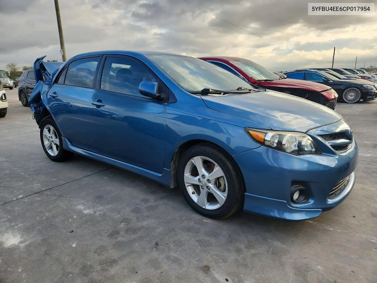 2012 TOYOTA COROLLA VIN 5YFBU4EE6CP017954 — фото 4