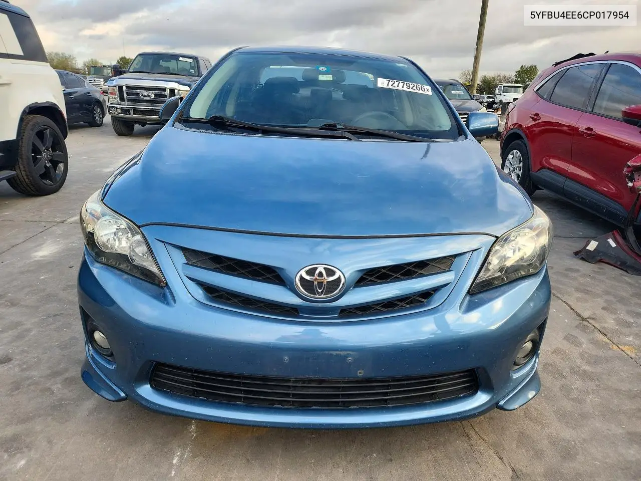 2012 TOYOTA COROLLA VIN 5YFBU4EE6CP017954 — фото 5
