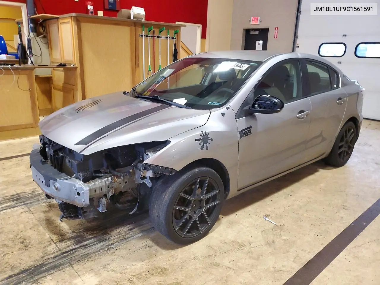 MAZDA 3 2012, VIN JM1BL1UF9C1561591