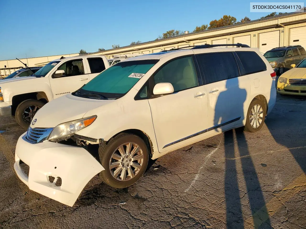 TOYOTA SIENNA 2012, VIN 5TDDK3DC4CS041170