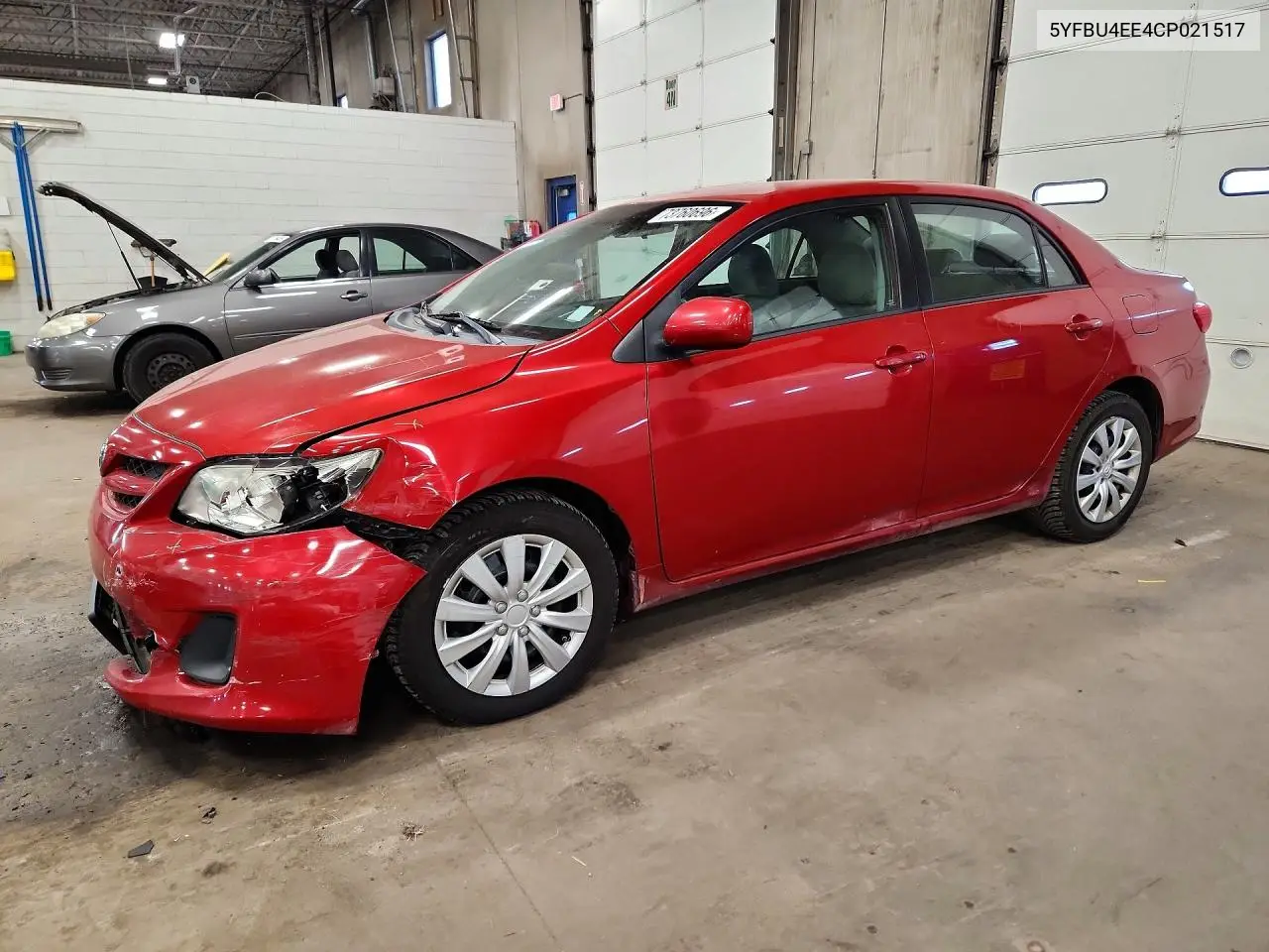 TOYOTA COROLLA 2012, VIN 5YFBU4EE4CP021517