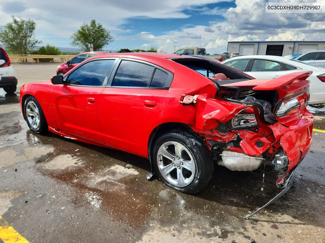 2013 DODGE CHARGER VIN 2C3CDXHG9DH729907 — фото 2