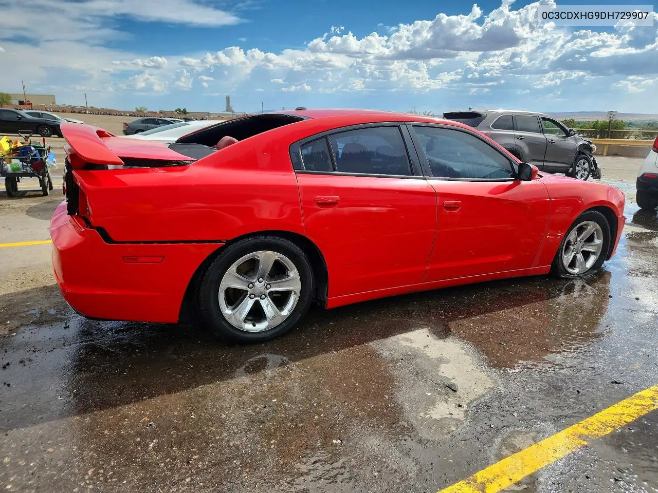 2013 DODGE CHARGER VIN 2C3CDXHG9DH729907 — фото 3
