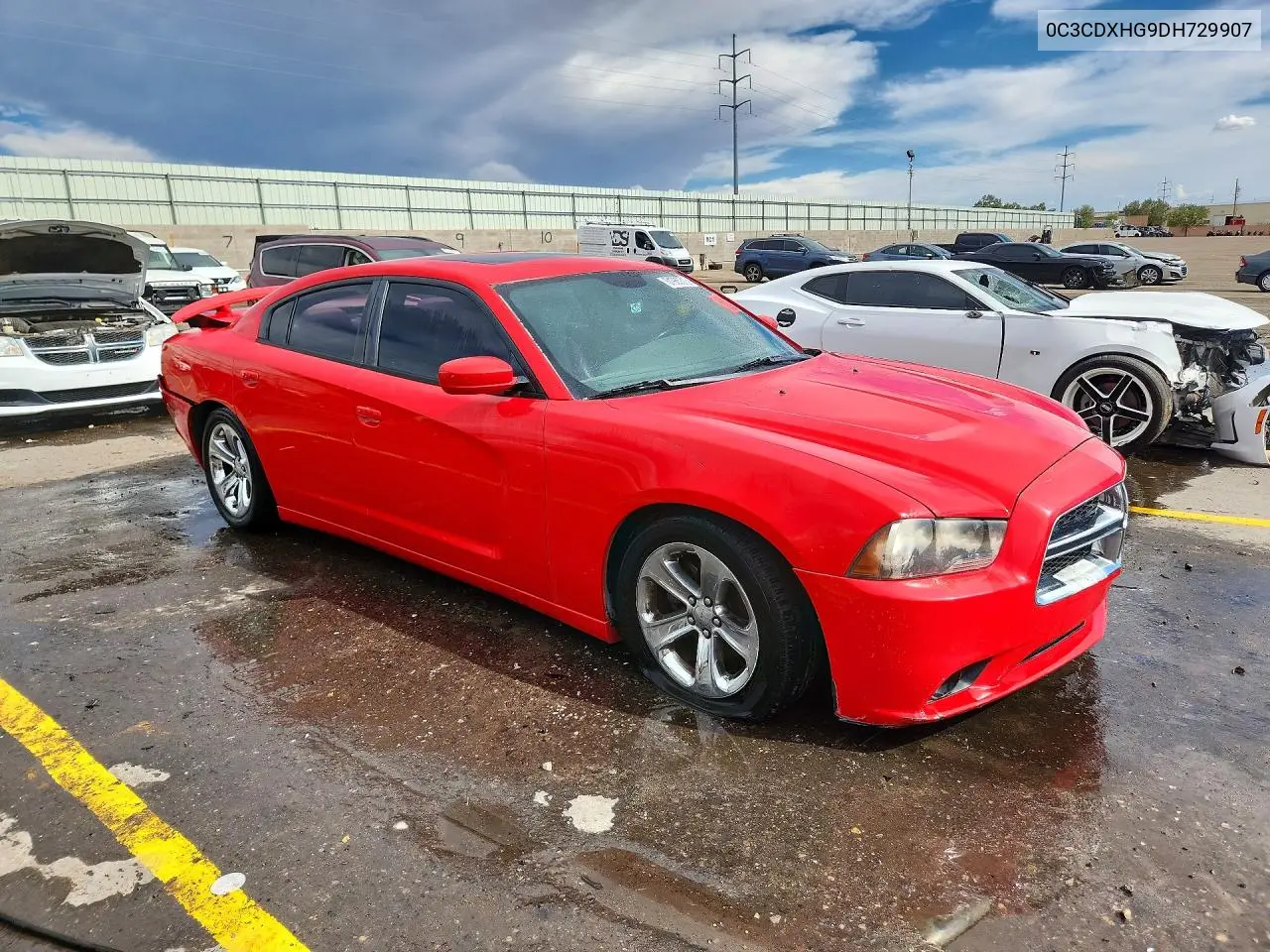 2013 DODGE CHARGER VIN 2C3CDXHG9DH729907 — фото 4