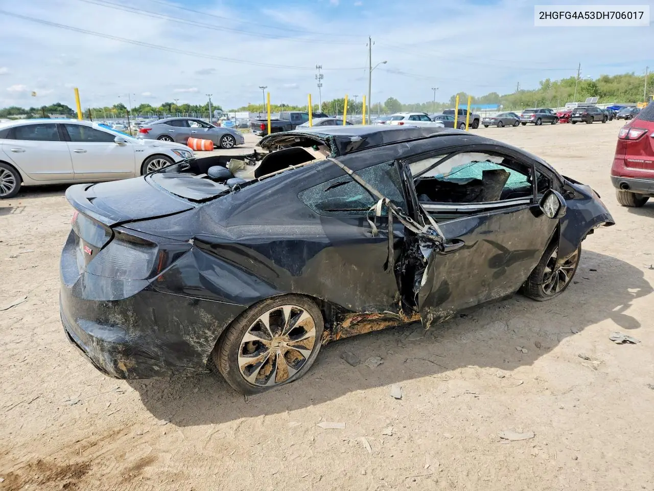2013 HONDA CIVIC VIN 2HGFG4A53DH706017 — фото 3