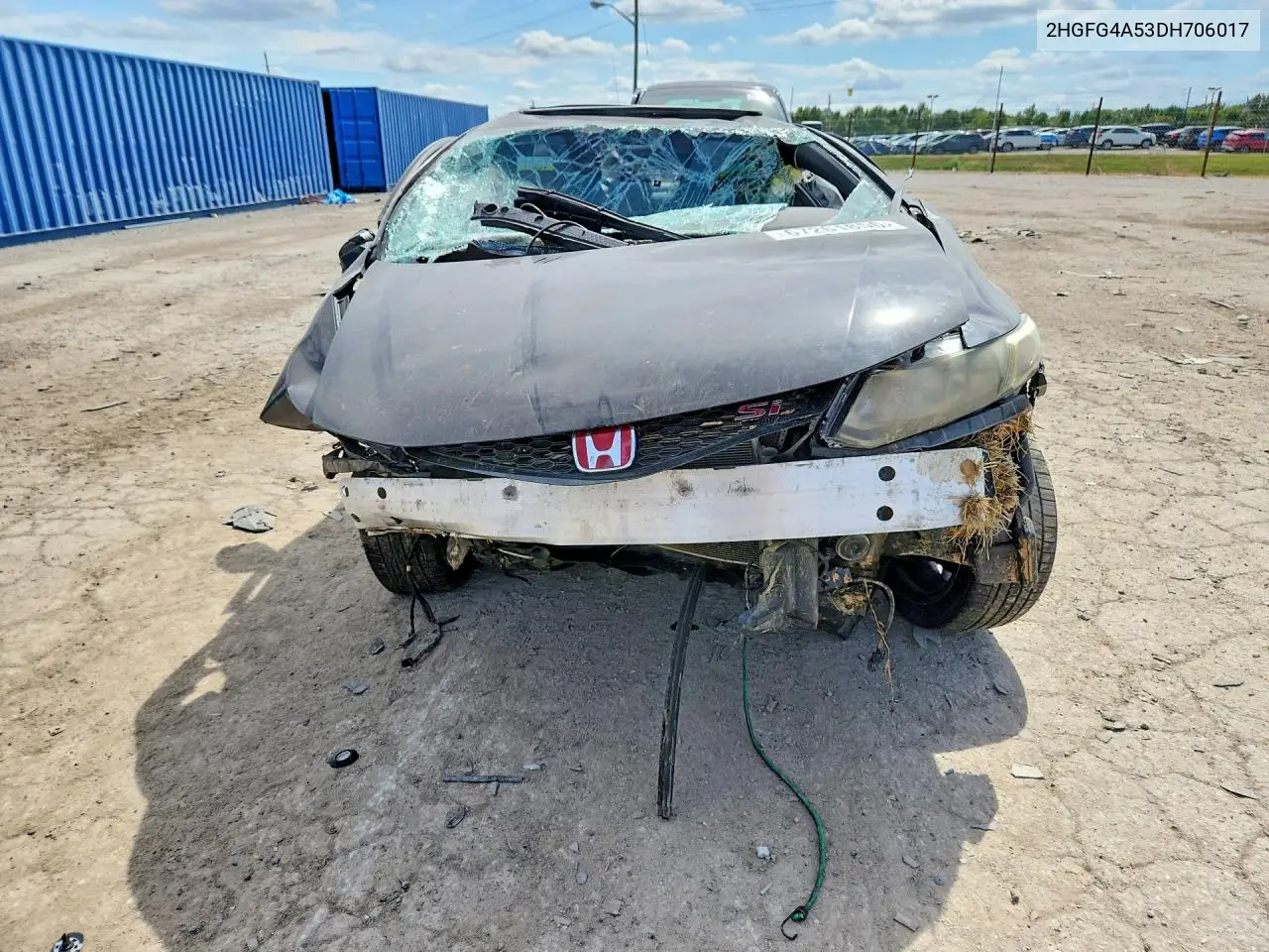 2013 HONDA CIVIC VIN 2HGFG4A53DH706017 — фото 5