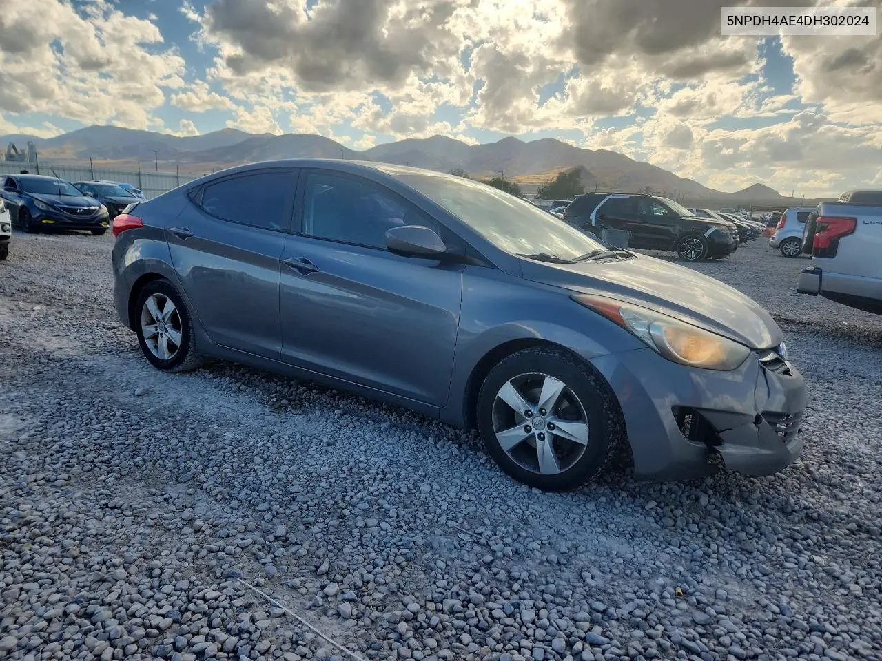 2013 HYUNDAI ELANTRA VIN 5NPDH4AE4DH302024 — фото 4