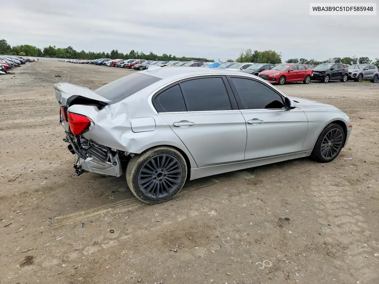 2013 BMW 3ER VIN WBA3B9C51DF585948 — фото 3