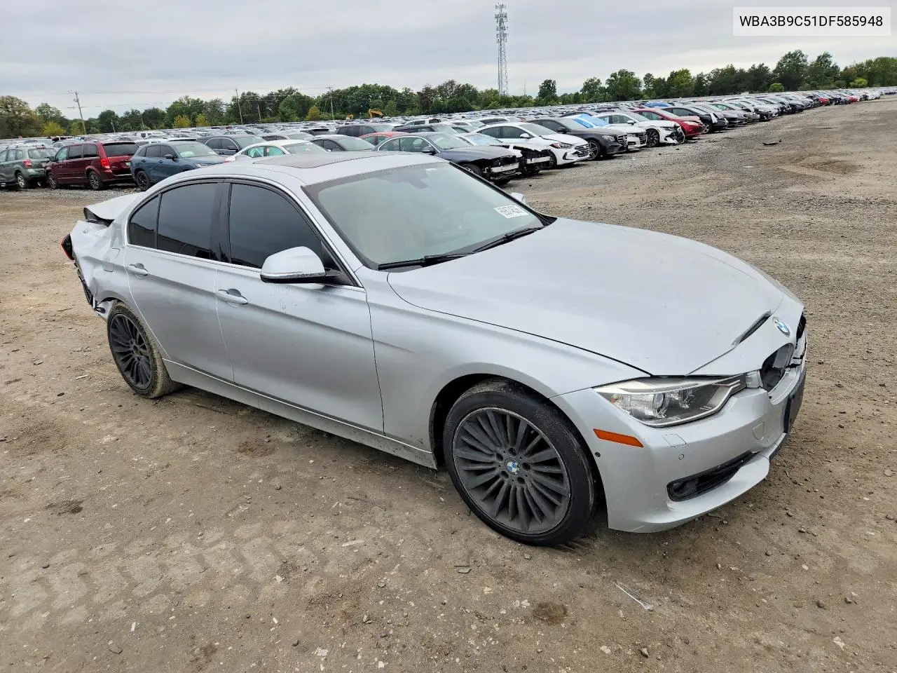2013 BMW 3ER VIN WBA3B9C51DF585948 — фото 4