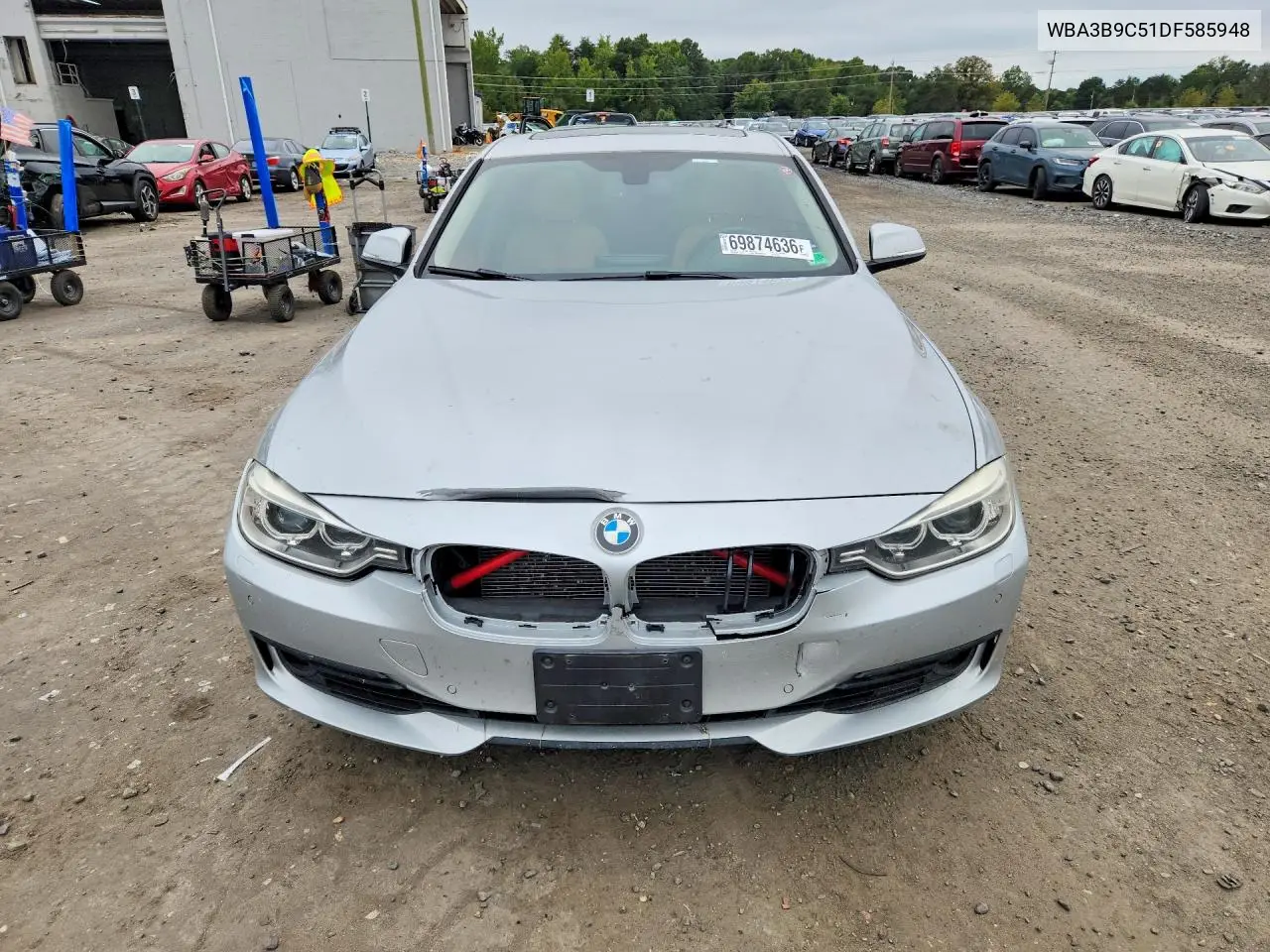 2013 BMW 3ER VIN WBA3B9C51DF585948 — фото 5