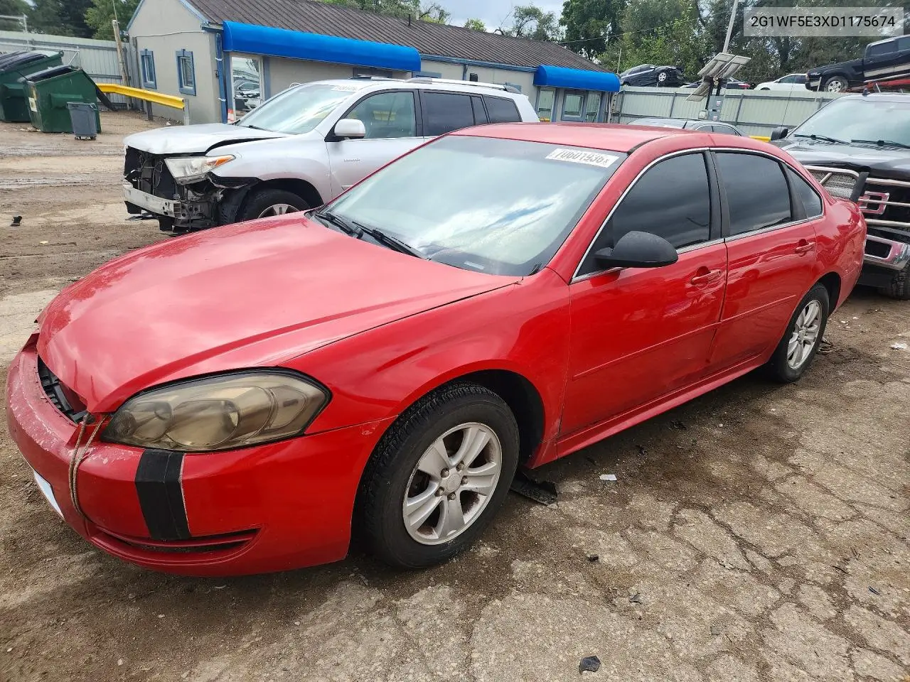 CHEVROLET IMPALA 2013, VIN 2G1WF5E3XD1175674