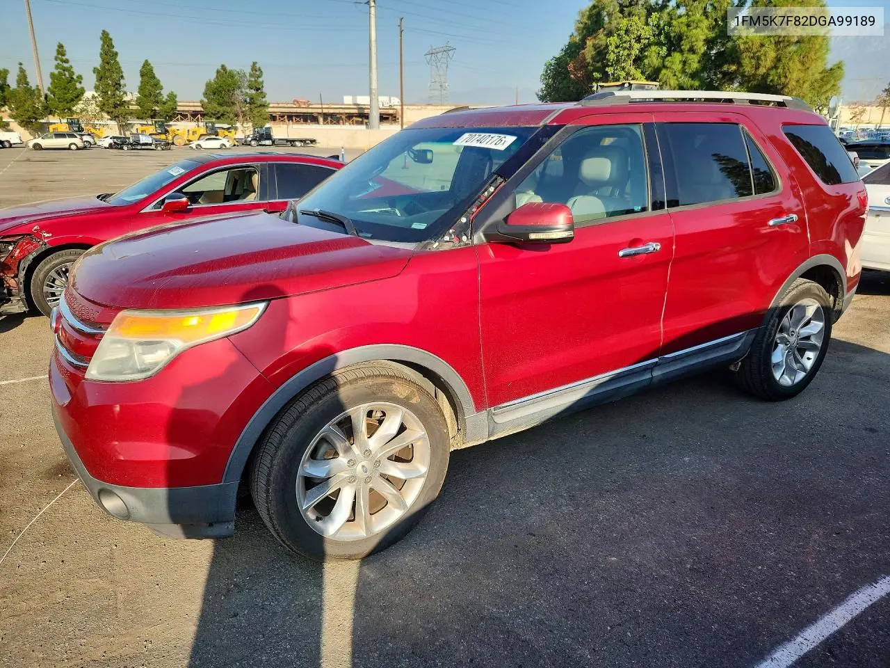 FORD EXPLORER 2013, VIN 1FM5K7F82DGA99189