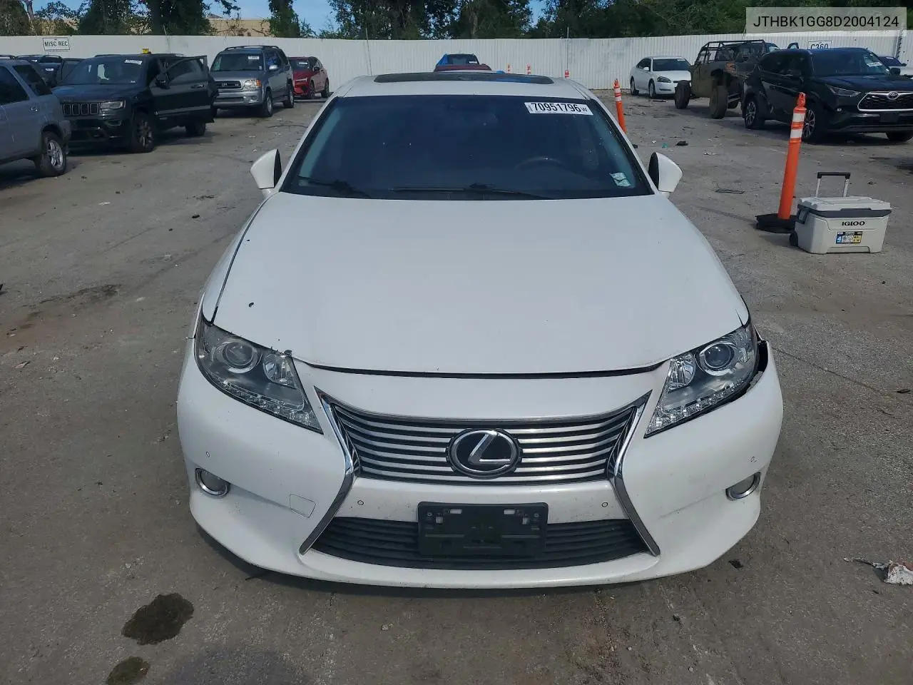 2013 LEXUS ES VIN JTHBK1GG8D2004124 — фото 5
