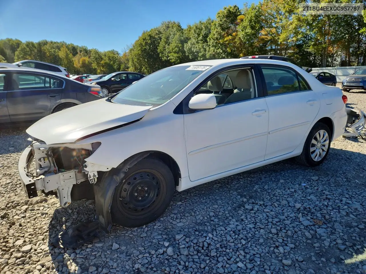 TOYOTA COROLLA 2013, VIN 2T1BU4EEXDC957787