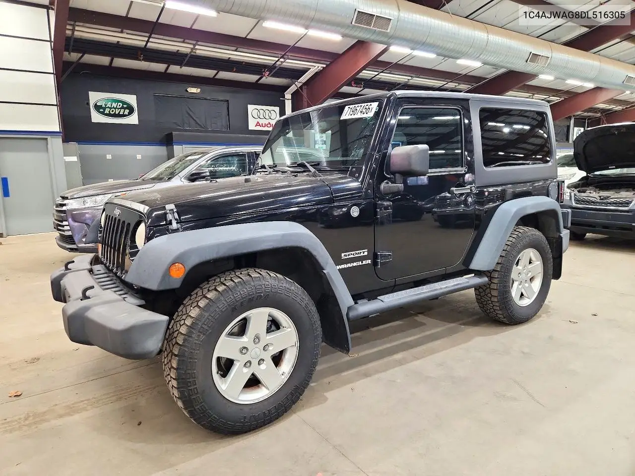 JEEP WRANGLER 2013, VIN 1C4AJWAG8DL516305