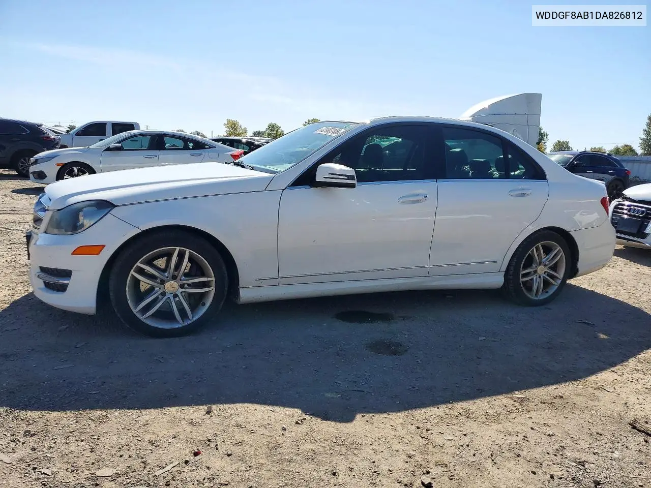 MERCEDES C-KLASSE 2013, VIN WDDGF8AB1DA826812