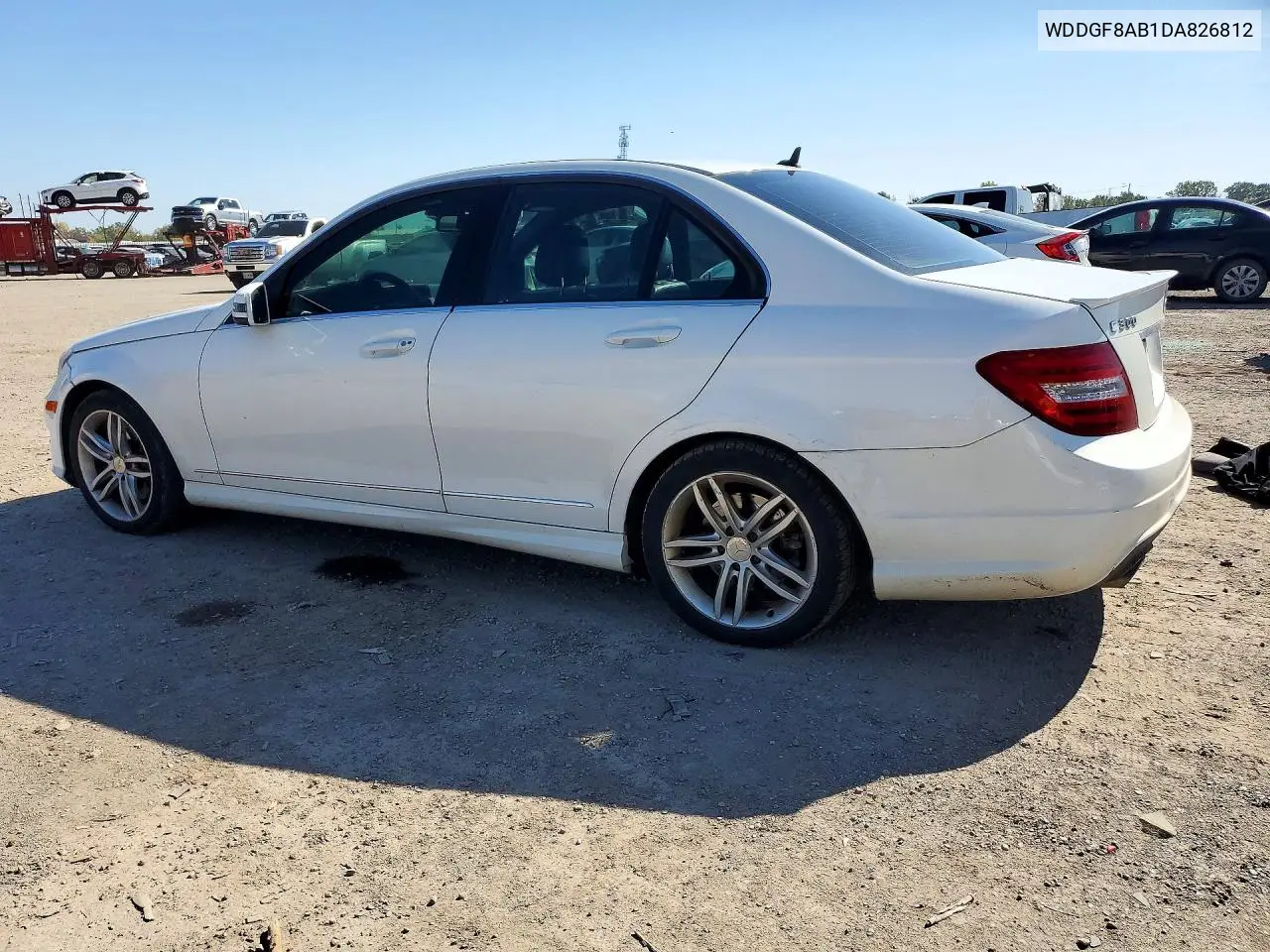 2013 MERCEDES C-KLASSE VIN WDDGF8AB1DA826812 — фото 2