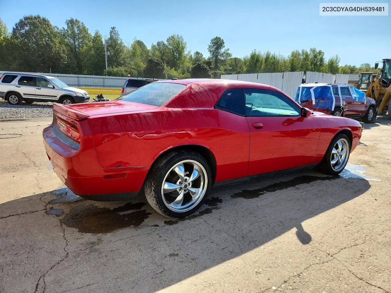 2013 DODGE CHALLENGER VIN 2C3CDYAG4DH539481 — фото 3