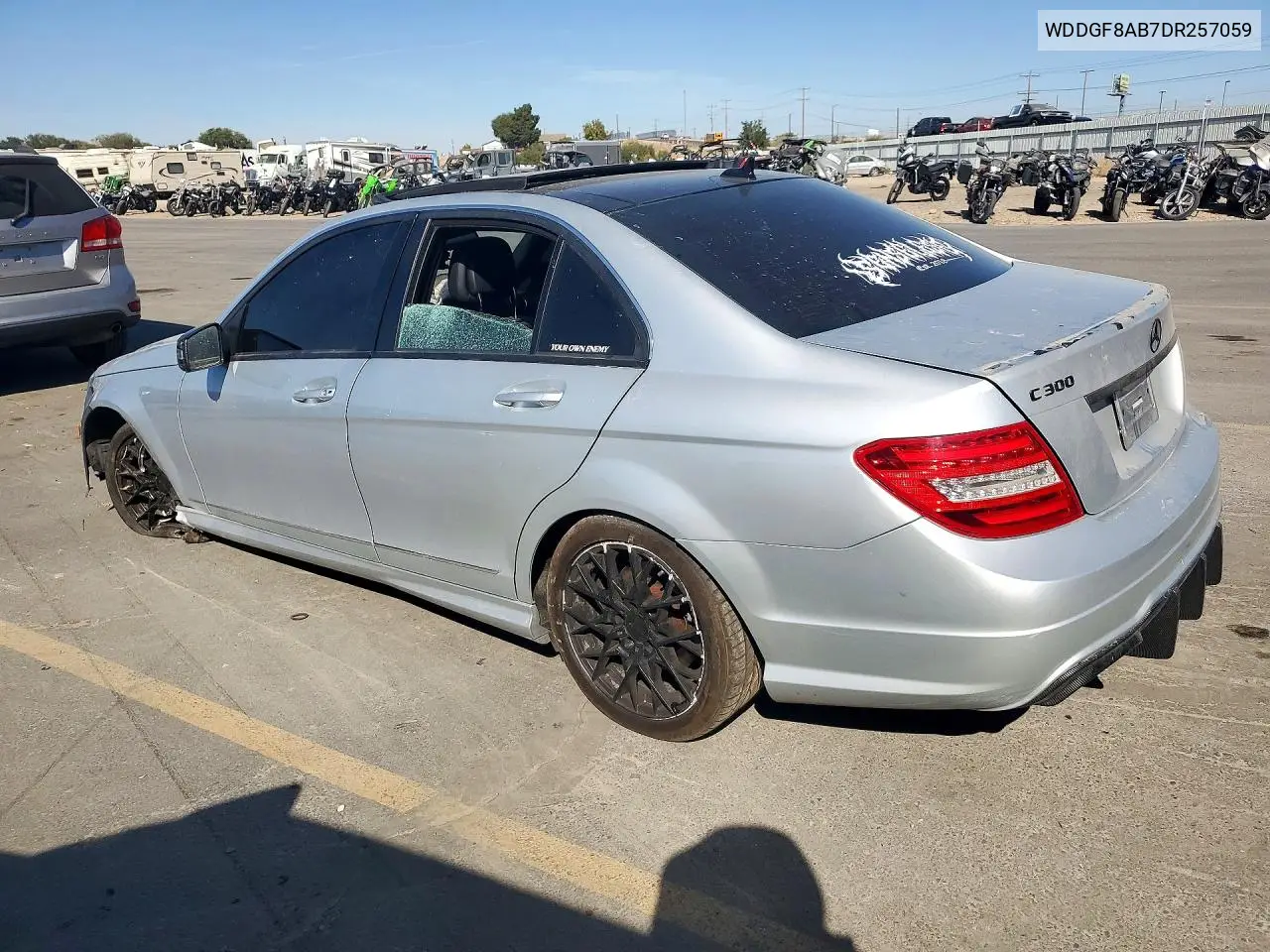 2013 MERCEDES C-KLASSE VIN WDDGF8AB7DR257059 — фото 2