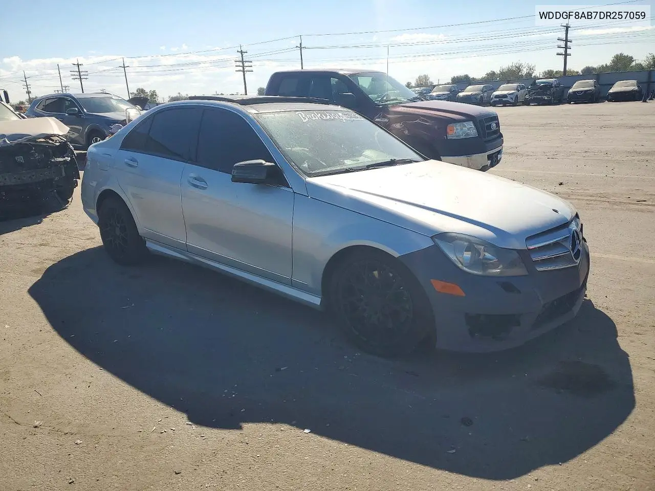 2013 MERCEDES C-KLASSE VIN WDDGF8AB7DR257059 — фото 4