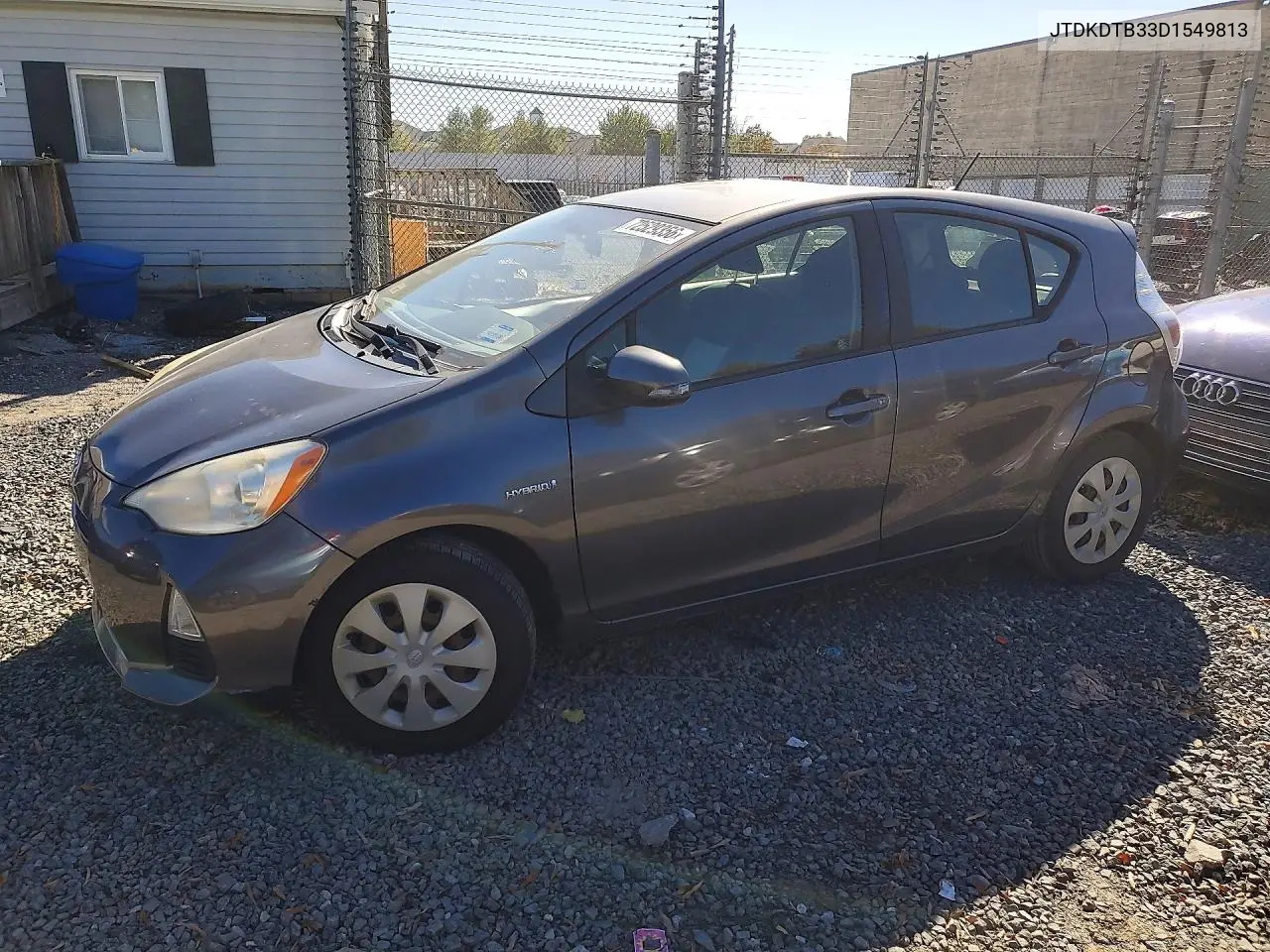 TOYOTA PRIUS C 2013, VIN JTDKDTB33D1549813