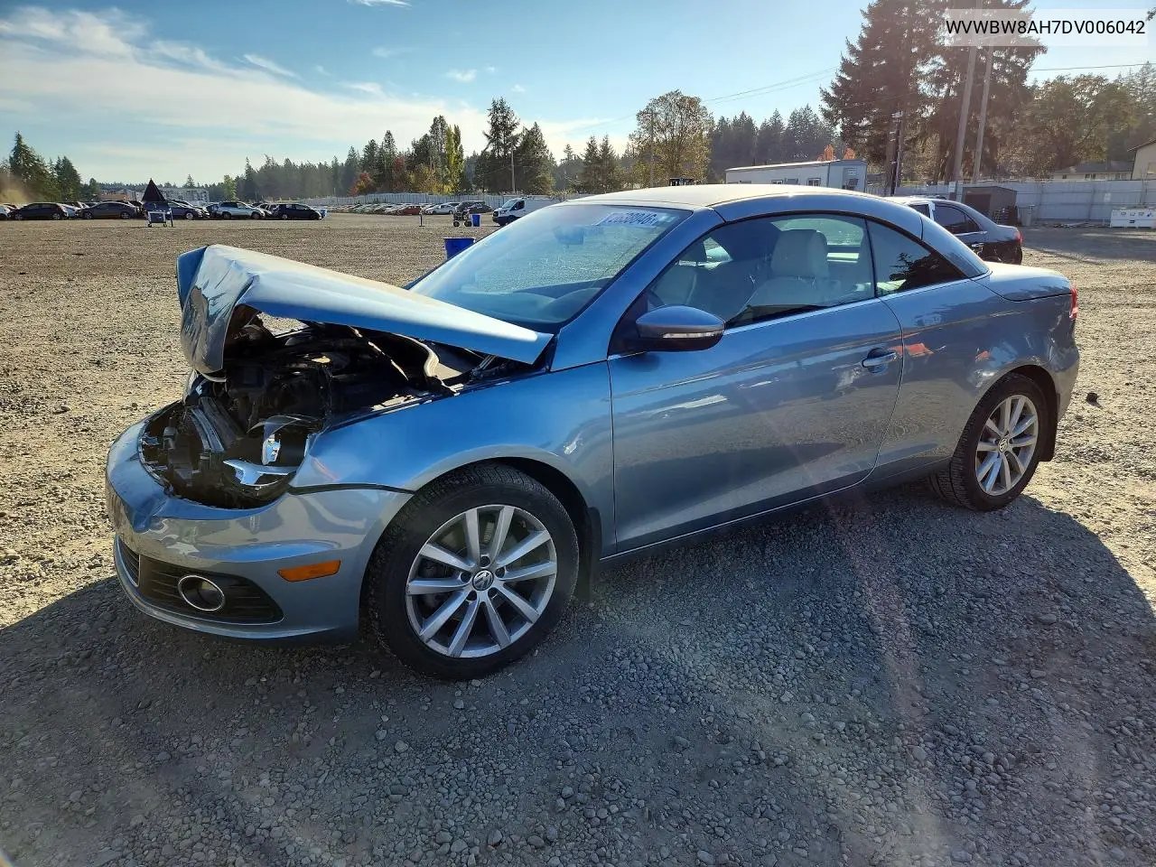 VOLKSWAGEN EOS 2013, VIN WVWBW8AH7DV006042