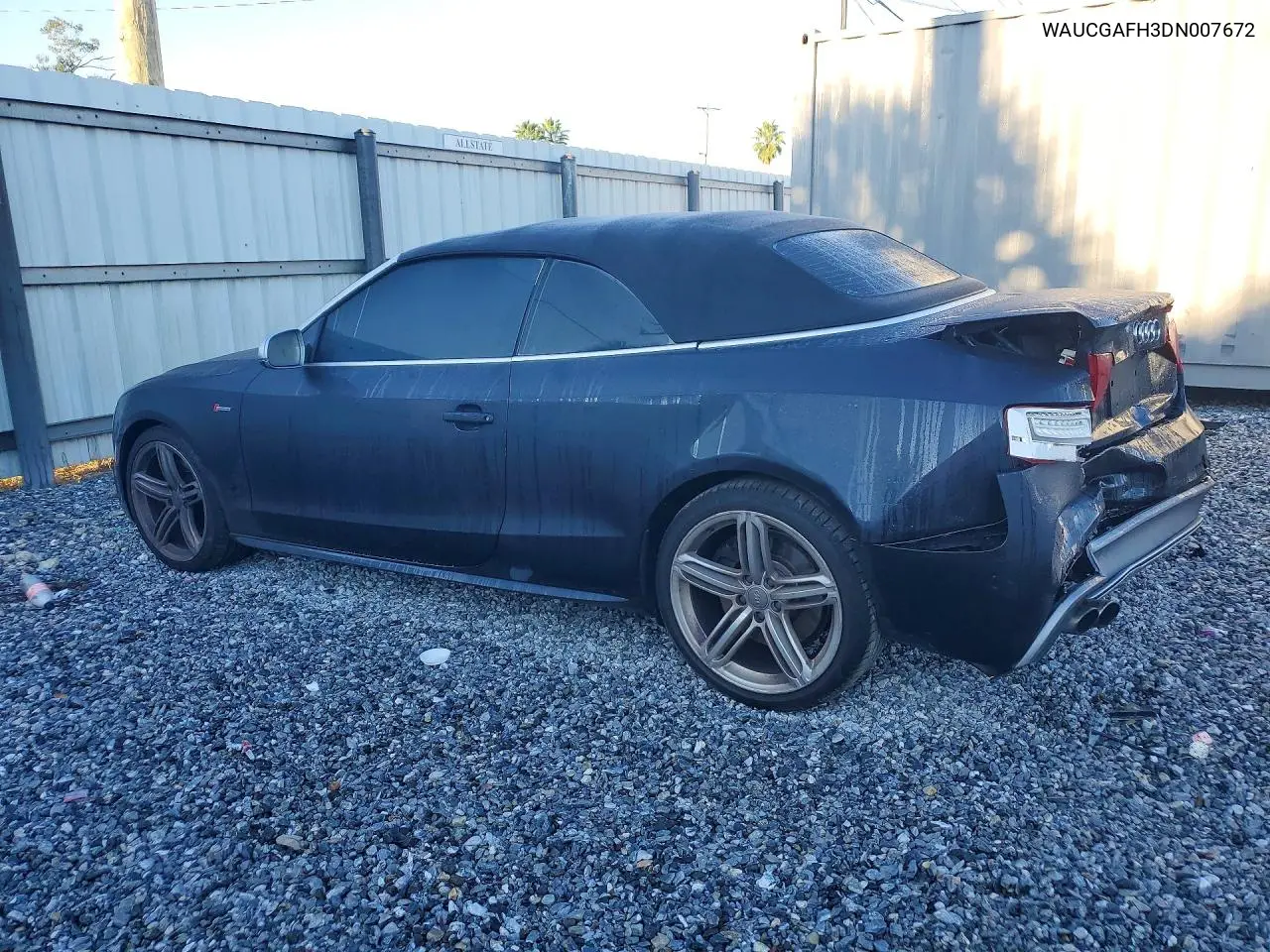 2013 AUDI S5 VIN WAUCGAFH3DN007672 — фото 2