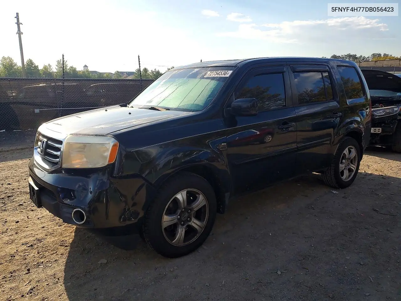 HONDA PILOT 2013, VIN 5FNYF4H77DB056423