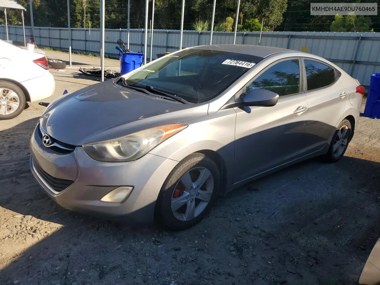 HYUNDAI ELANTRA 2013, VIN KMHDH4AE9DU760465