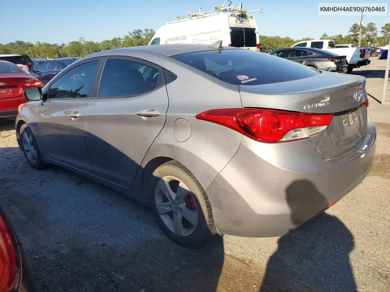 2013 HYUNDAI ELANTRA VIN KMHDH4AE9DU760465 — фото 2
