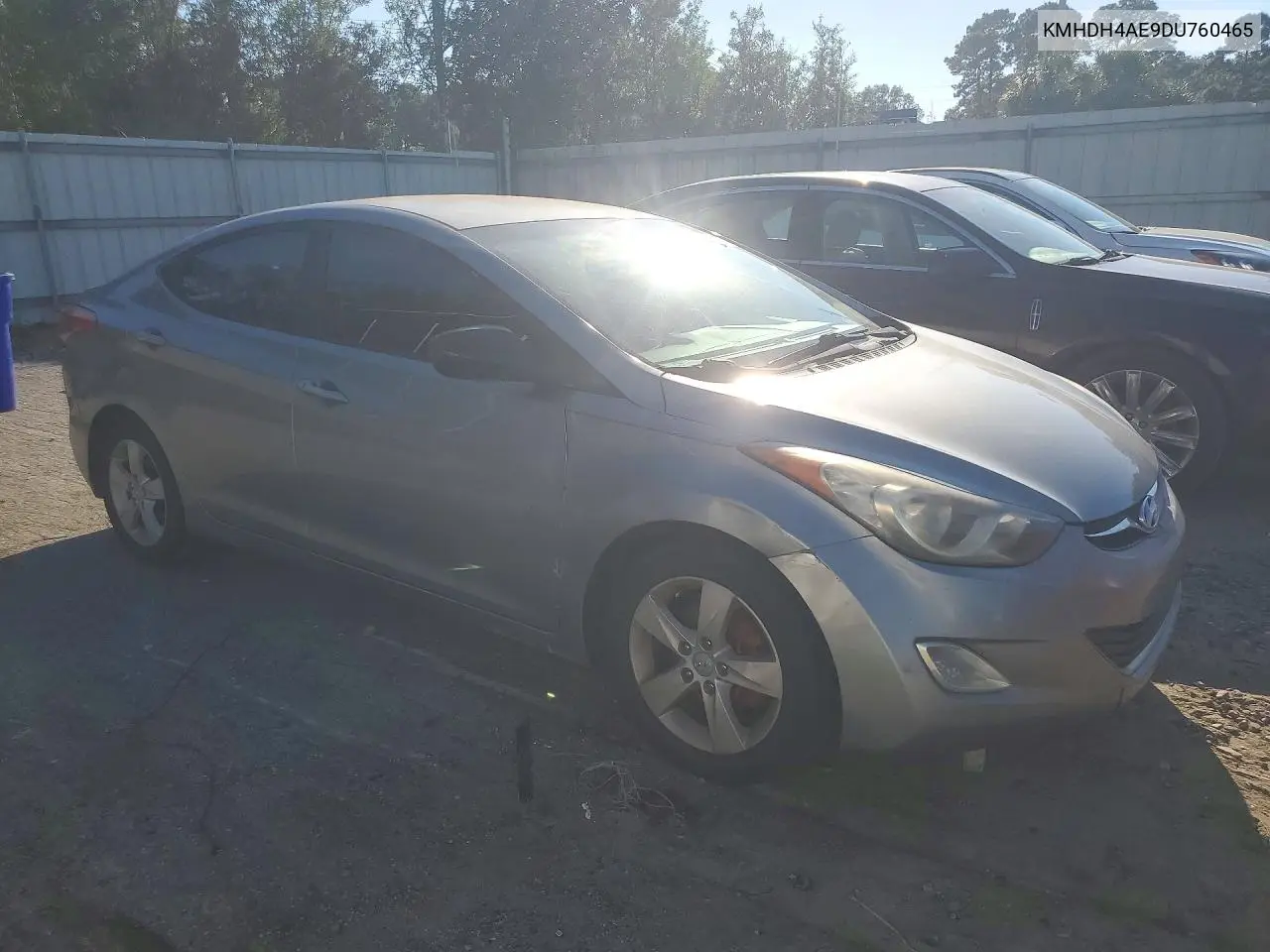 2013 HYUNDAI ELANTRA VIN KMHDH4AE9DU760465 — фото 4