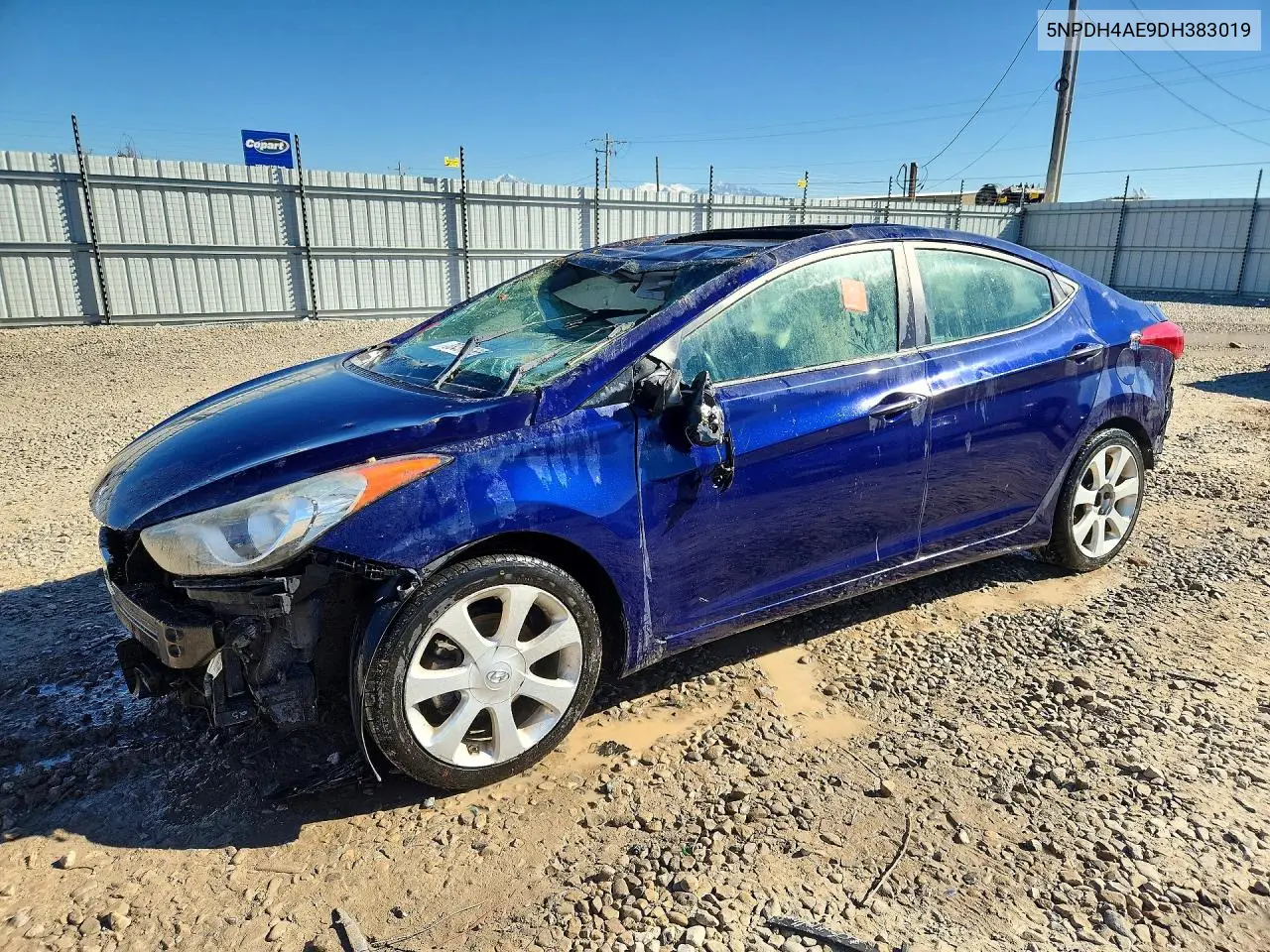 HYUNDAI ELANTRA 2013, VIN 5NPDH4AE9DH383019
