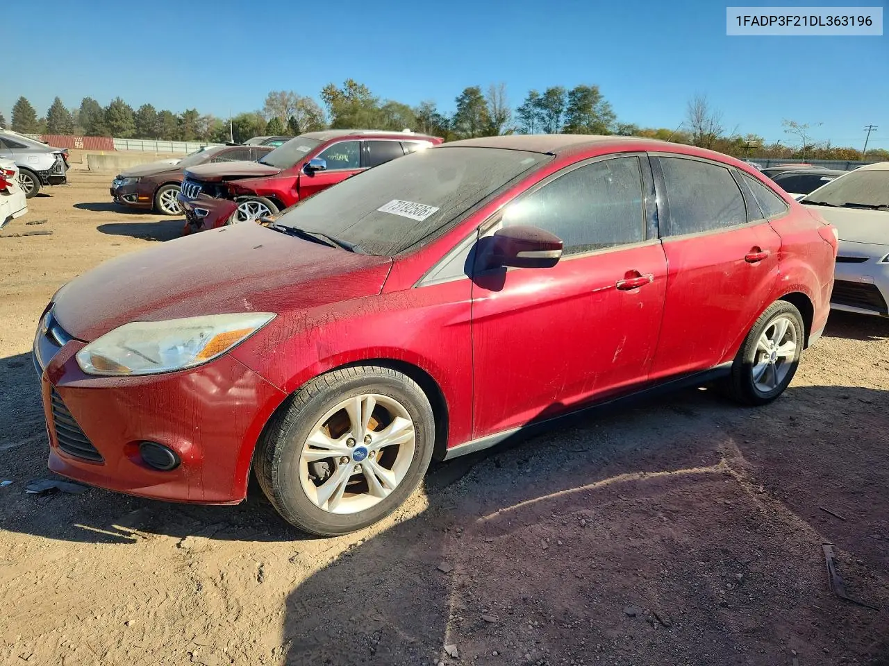 FORD FOCUS 2013, VIN 1FADP3F21DL363196