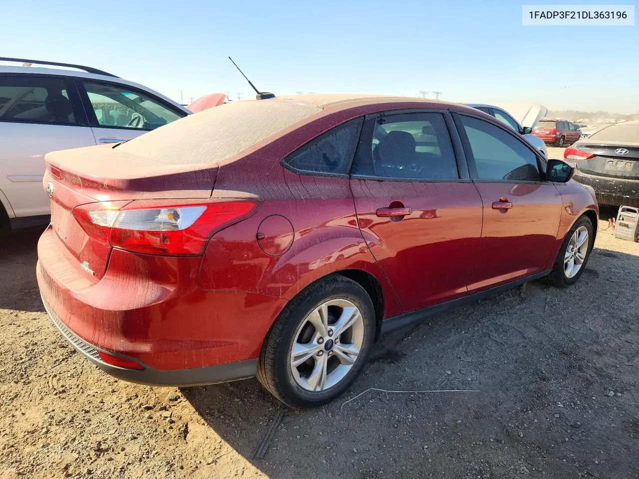 2013 FORD FOCUS VIN 1FADP3F21DL363196 — фото 3