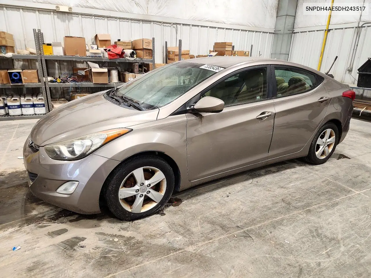 HYUNDAI ELANTRA 2013, VIN 5NPDH4AE5DH243517