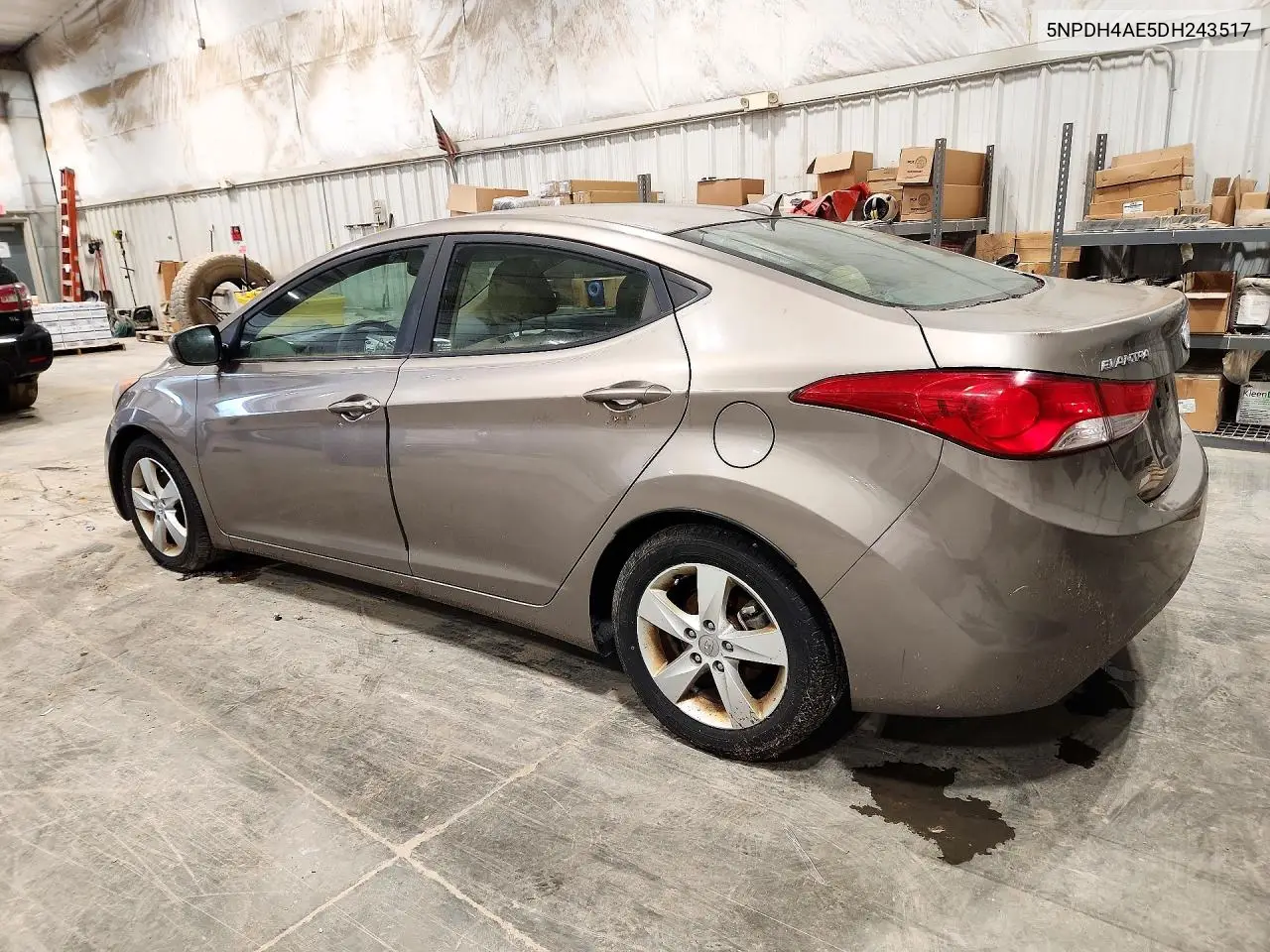 2013 HYUNDAI ELANTRA VIN 5NPDH4AE5DH243517 — фото 2